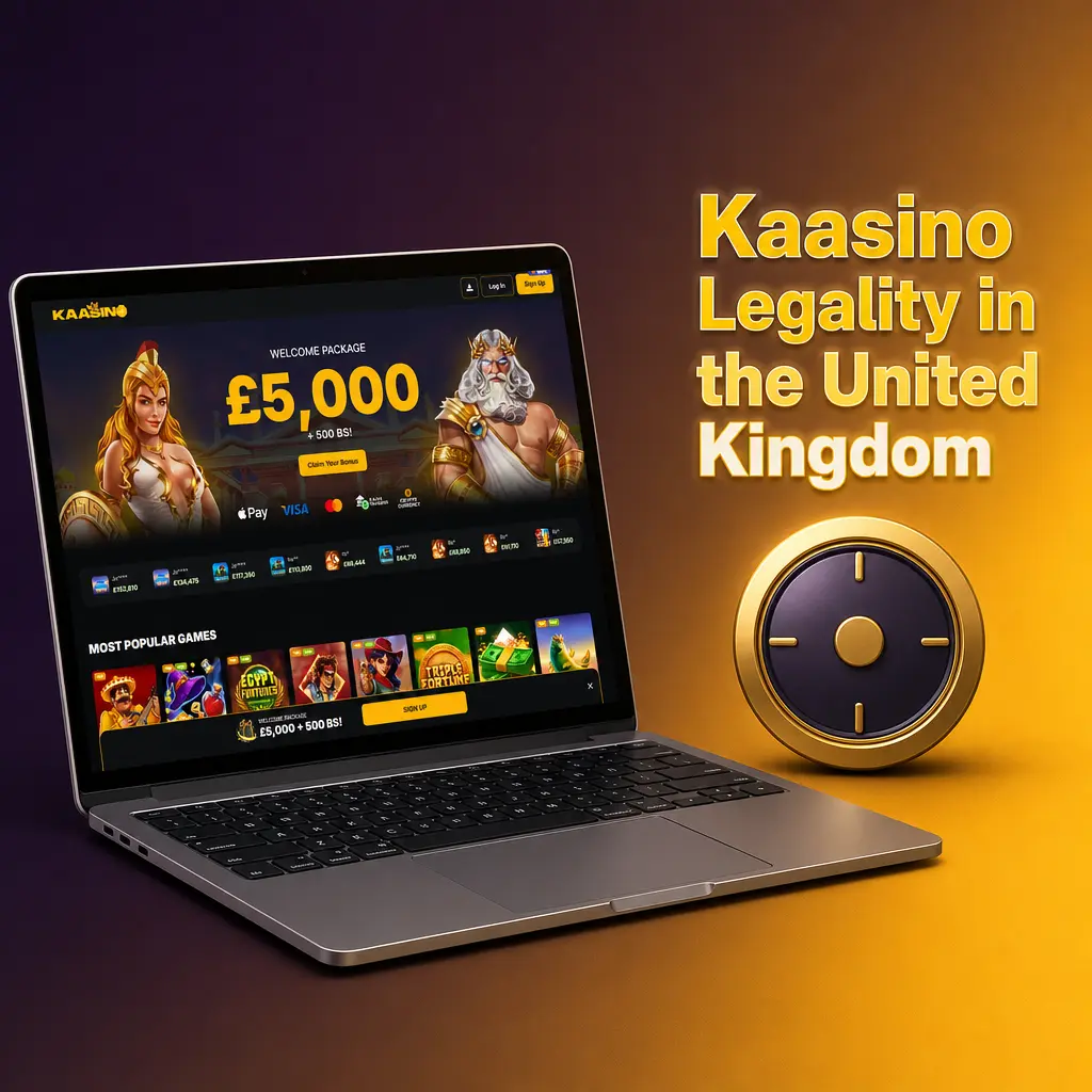 Kaasino online casino website displaying Curaçao eGaming licence details for UK players