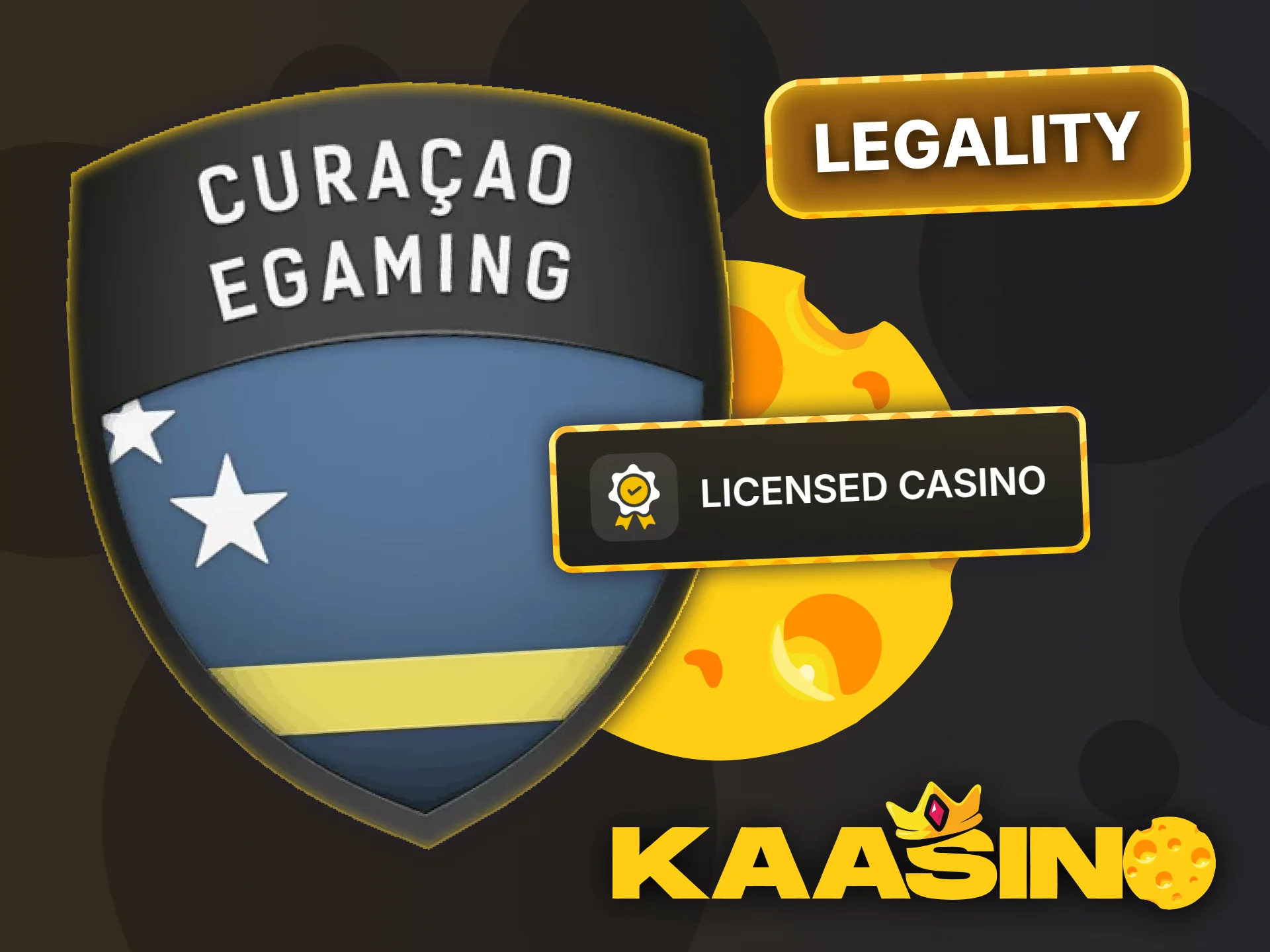 Review the legal information and licenses on the main Kaasino page.